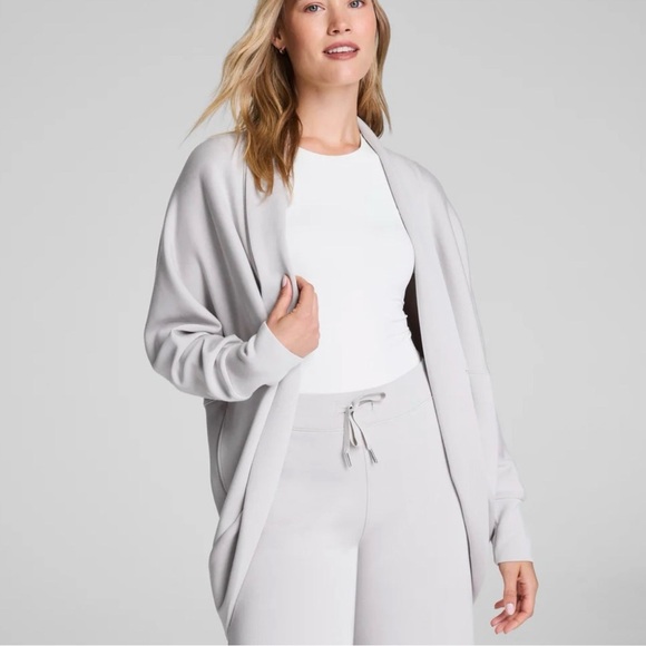 SPANX Sweaters - Spanx AirEssentials Cozy White Women's open front cardigan size XL